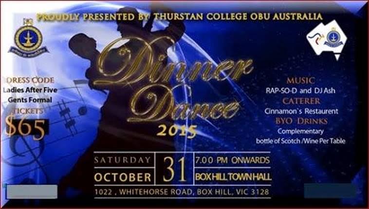 Thurstan College OBU Australia Dinner Dance 2015 