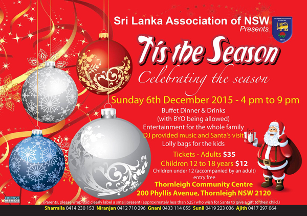 Sri Lanka Association of NSW presents Its the Season