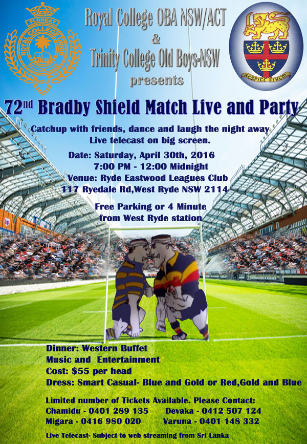 72nd Bradby Shield Match Live and Party