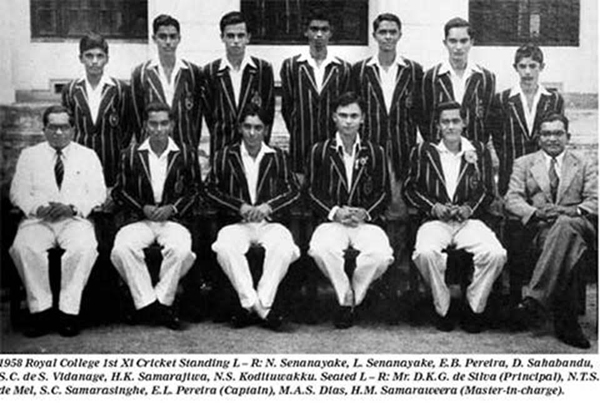 1958 Royal College 1st XI Cricket