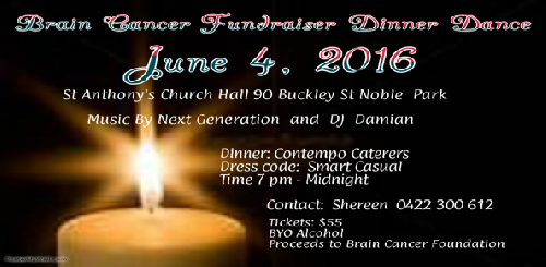 Brain Cancer Fundraiser Dinner Dance