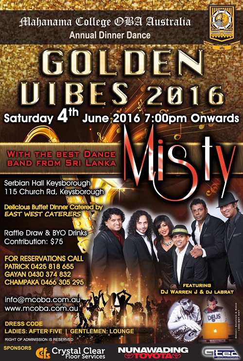 GOLDEN VIBES 2016 with MISTY