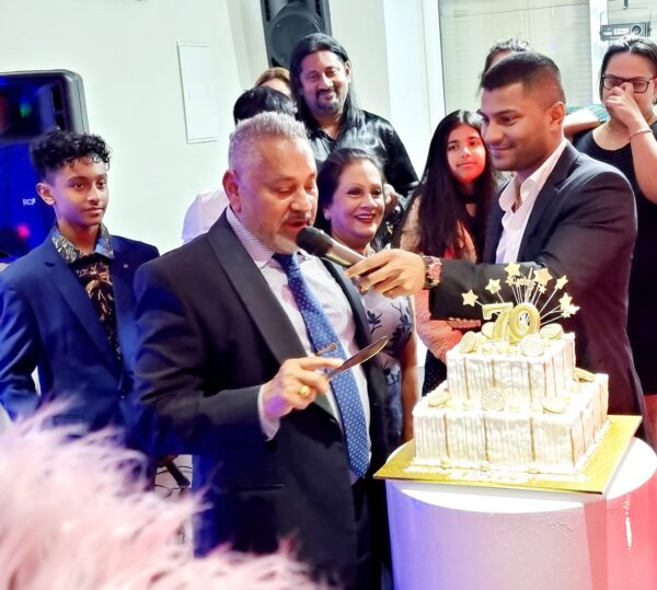 Charismatic, effervescent and joyful personality Gerald Bulner celebrated his 70th birthday with style at the Burgher Association Hall in Clayton - by Trevine Rodrigo