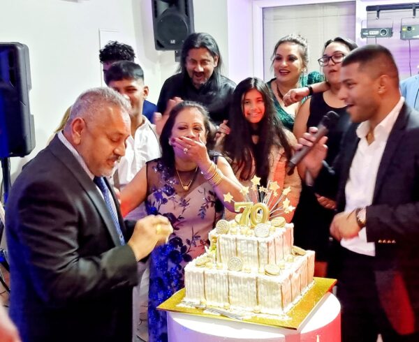 Charismatic, effervescent and joyful personality Gerald Bulner celebrated his 70th birthday with style at the Burgher Association Hall in Clayton - by Trevine Rodrigo