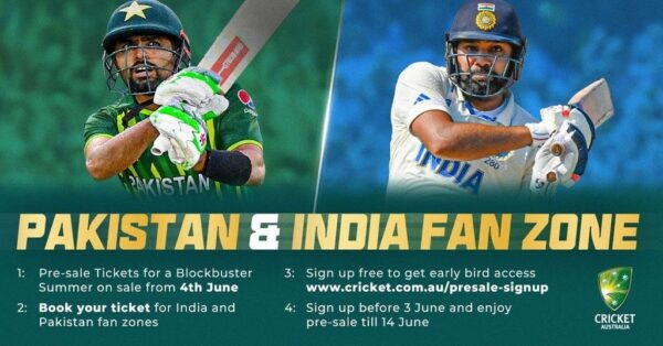 CA reveals sale dates for India and Pakistan fan zones for season 2425