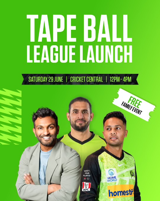 Sydney Thunder to launch Tape Ball tournament with cultural festival