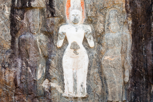 Weathered Stone Carving in Ceylon (2)