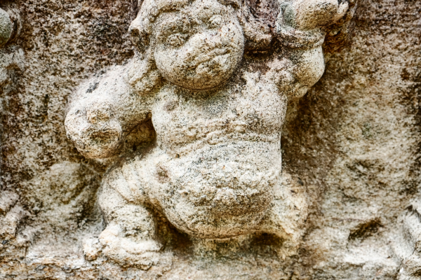 Weathered Stone Carving in Ceylon (2)
